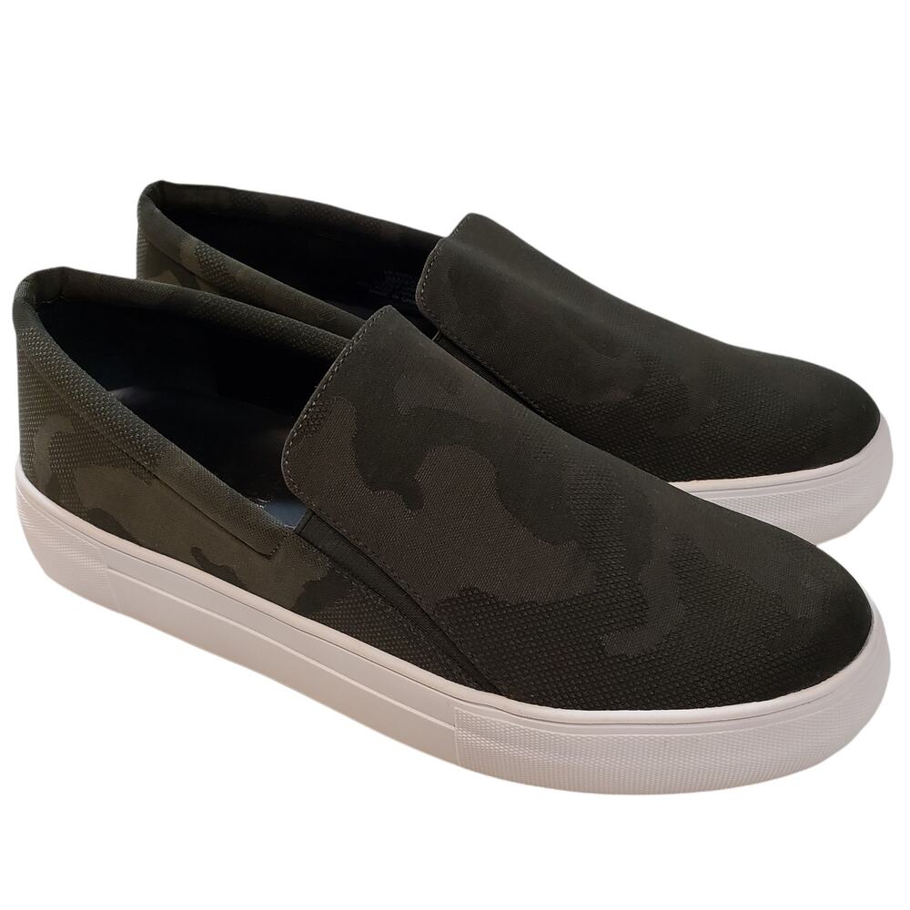 Vince Camuto Shoes Sneakers Womens 9M 40 Slip On Korli 2 Camo Green Platform